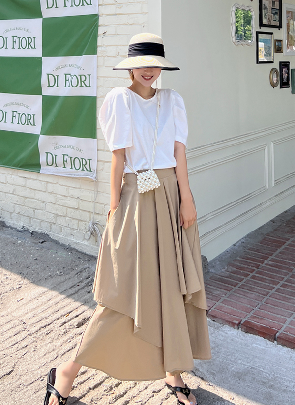 アンバランスフレアスカート風パンツ P パンツ フレアパンツ レディースファッション通販 Dholic ディーホリック