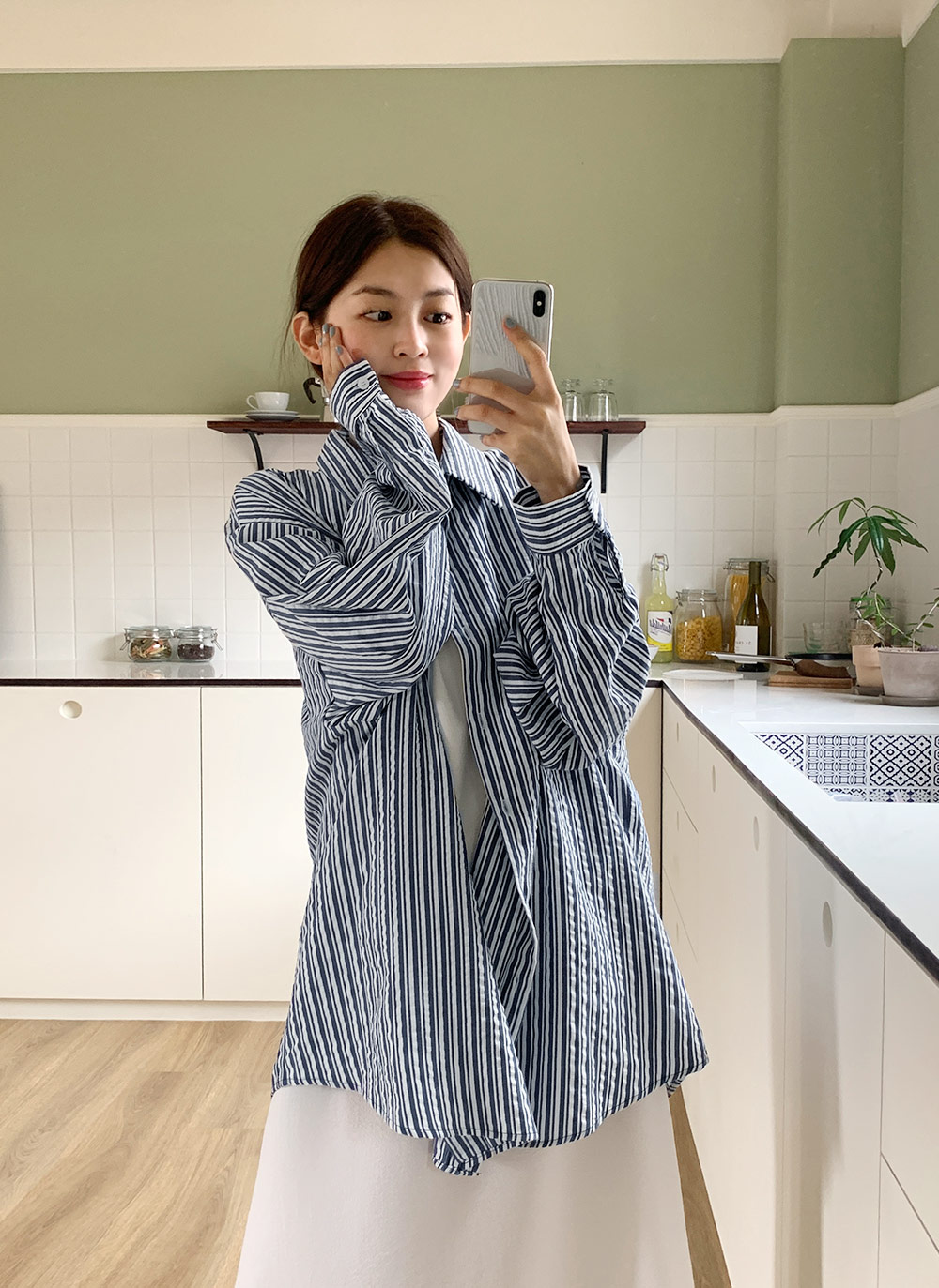 リンクルストライプ シャツ 5色 薄手 長袖 韓国 メンズ cra187 楽天市場】セール☆2490円→1990円 シャツ メンズ ストライプ Y