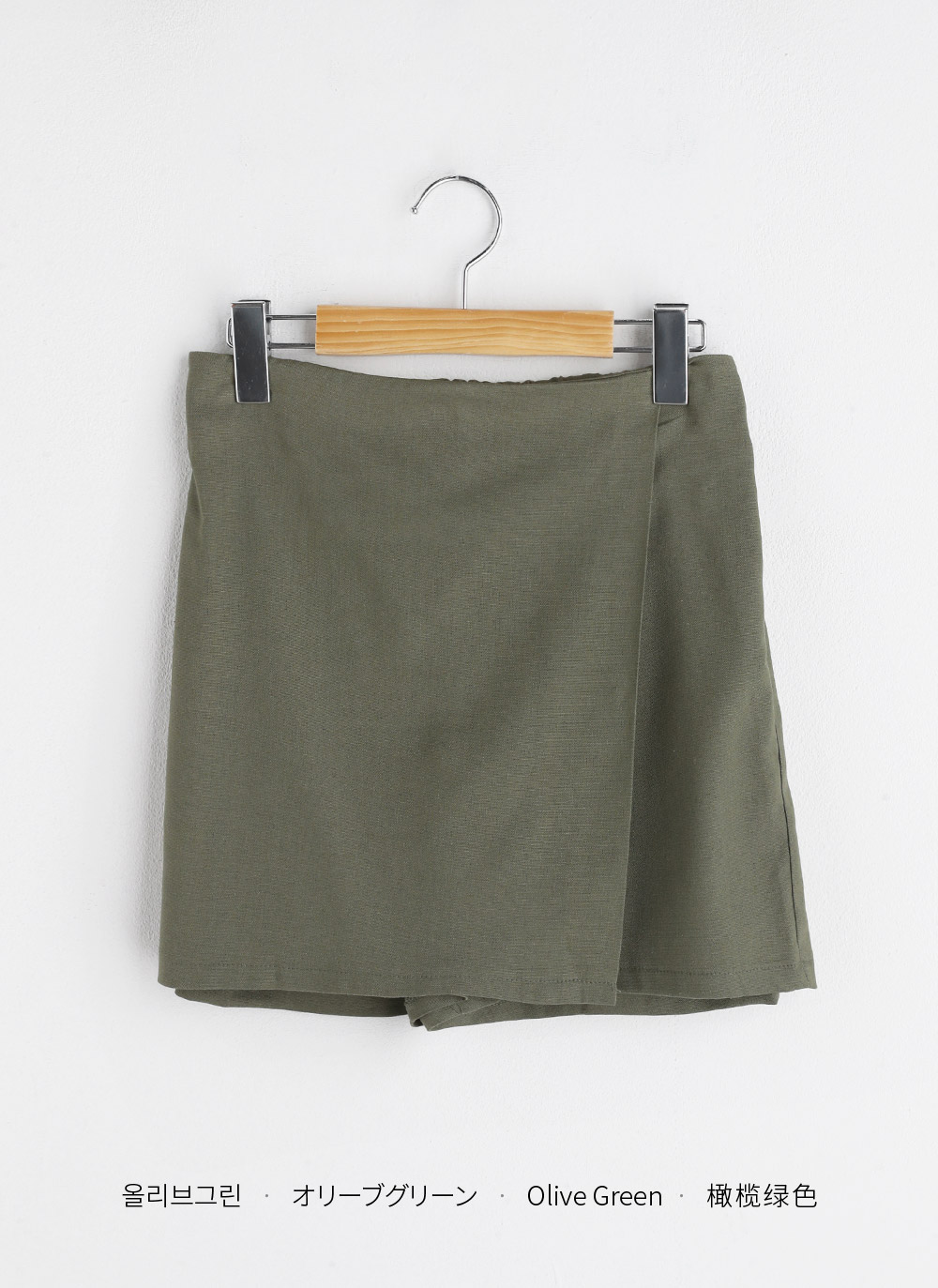 リネン混ショートスカートパンツ・全5色 | DHOLIC | 詳細画像24