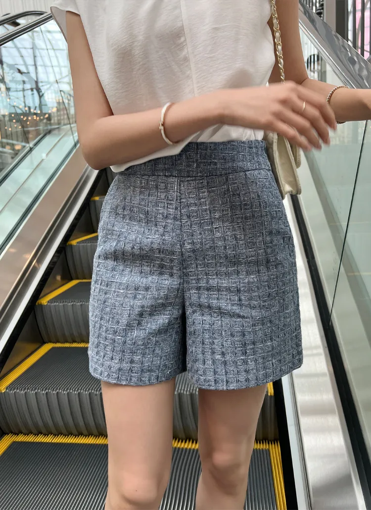 melt the lady ディープスリットツイードショートパンツ meltthelady 