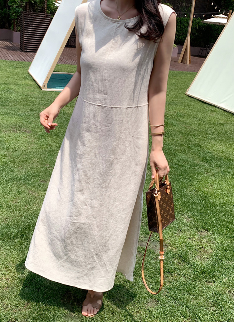 Aラインノースリーブワンピース レディースファッション通販 Dholic