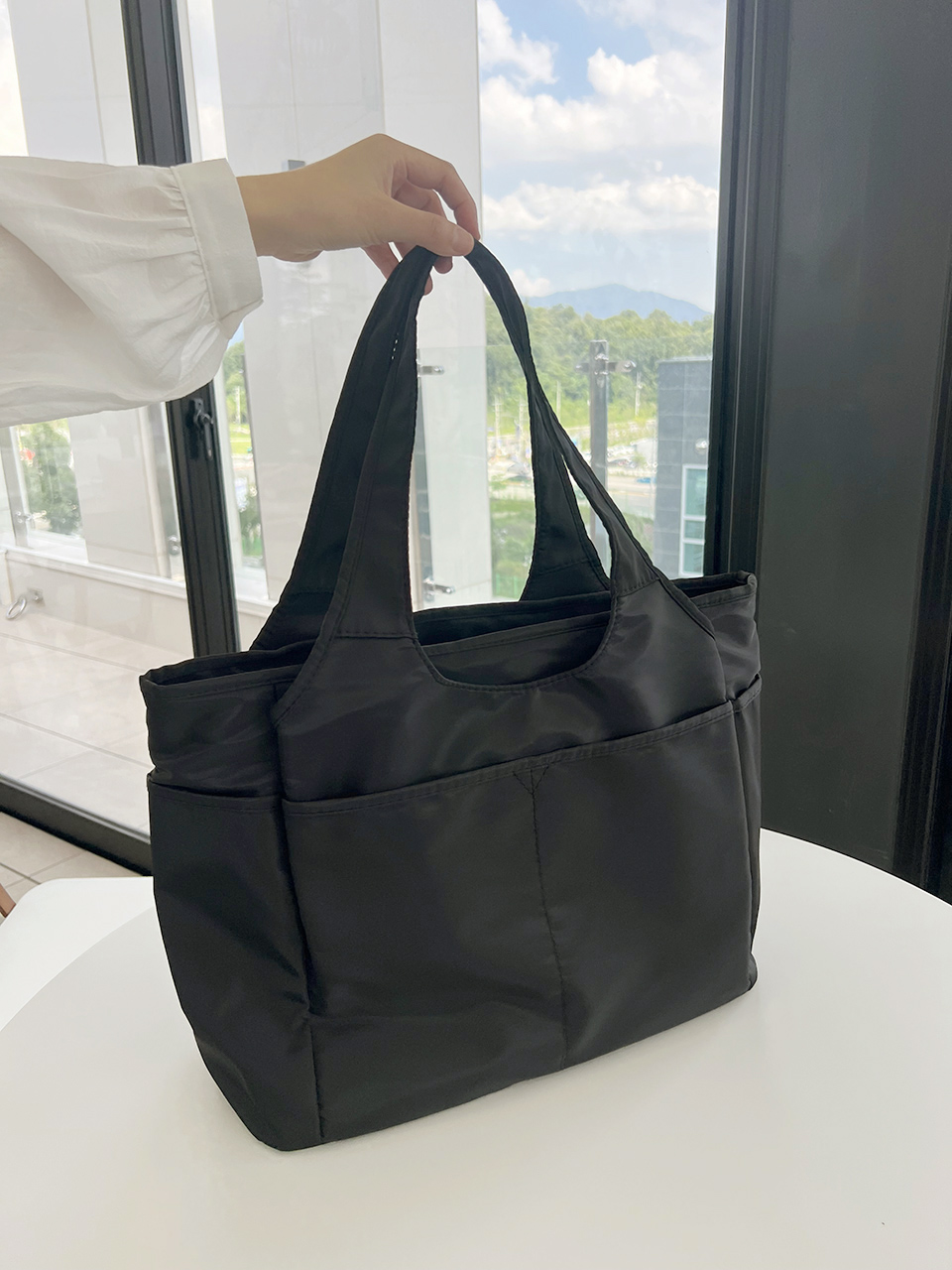 【極美品】PORTER × ANA 別注　ポケッタブル トートバッグ　ポーチ付き ポーチ付きポケッタブルトートバッグ（L）[MARKLESS STYLE TR