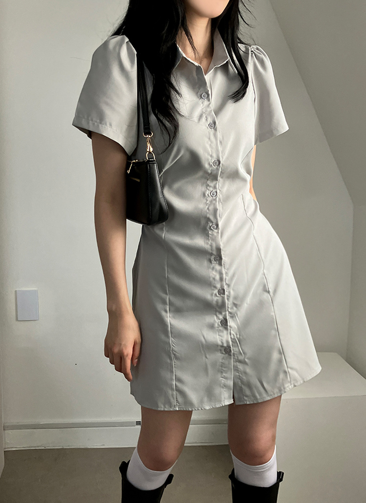 Aラインミニシャツワンピース レディースファッション通販 Dholic