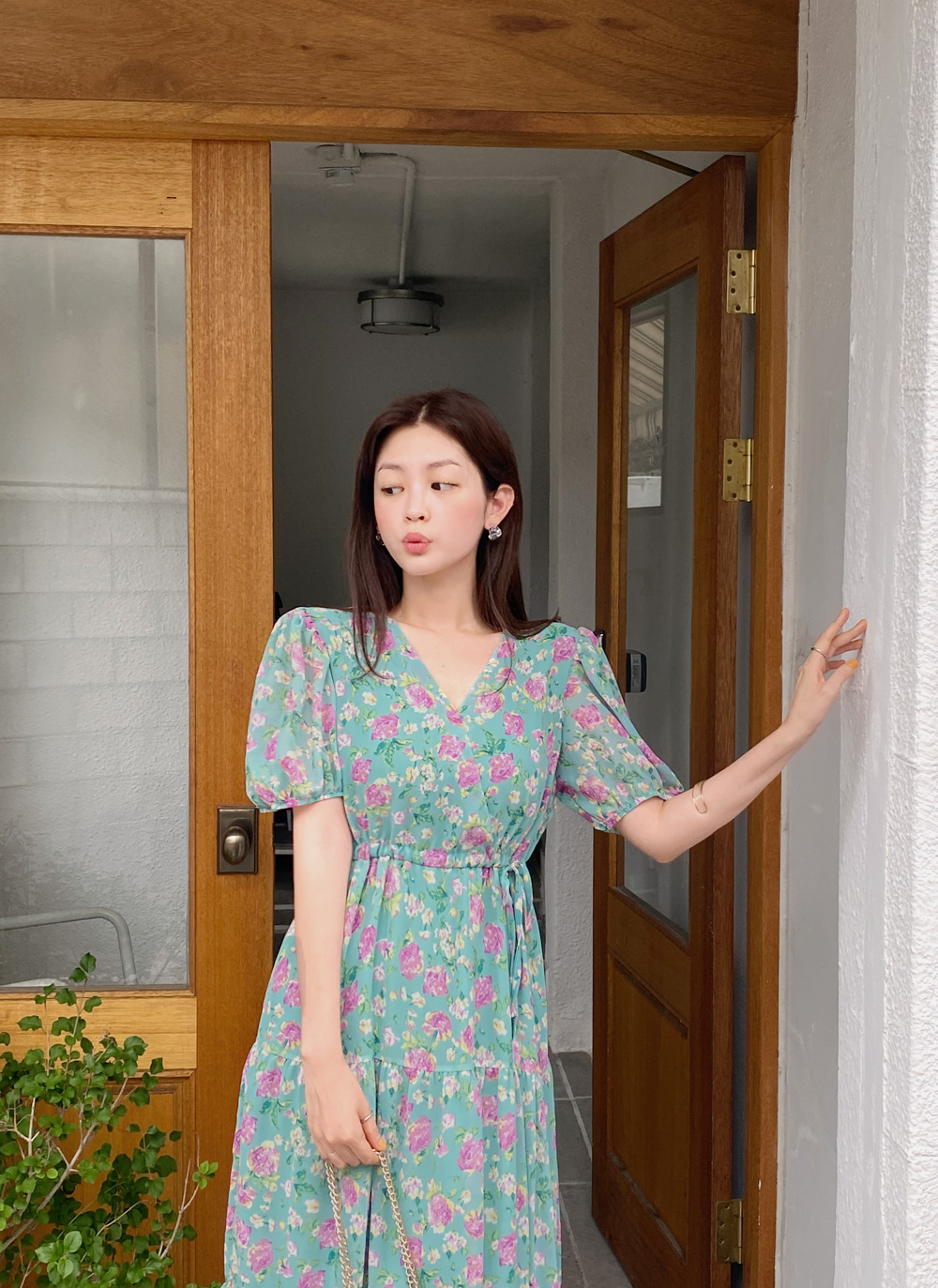CHICWISH★花柄カシュクールワンピース 2色☆ 花柄カシュクールワンピース・全2色 | レディースファッション