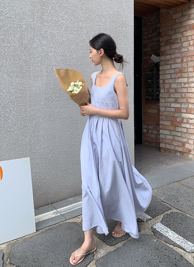 ナイロンタックノースリーブワンピース | レディース