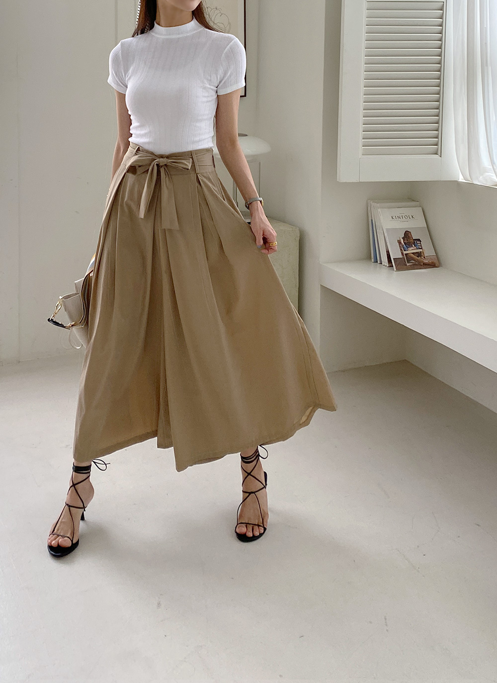 ハーフネックリブTシャツ | DHOLIC | 詳細画像8