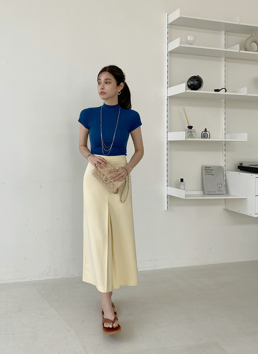 ハーフネックリブTシャツ | DHOLIC | 詳細画像17