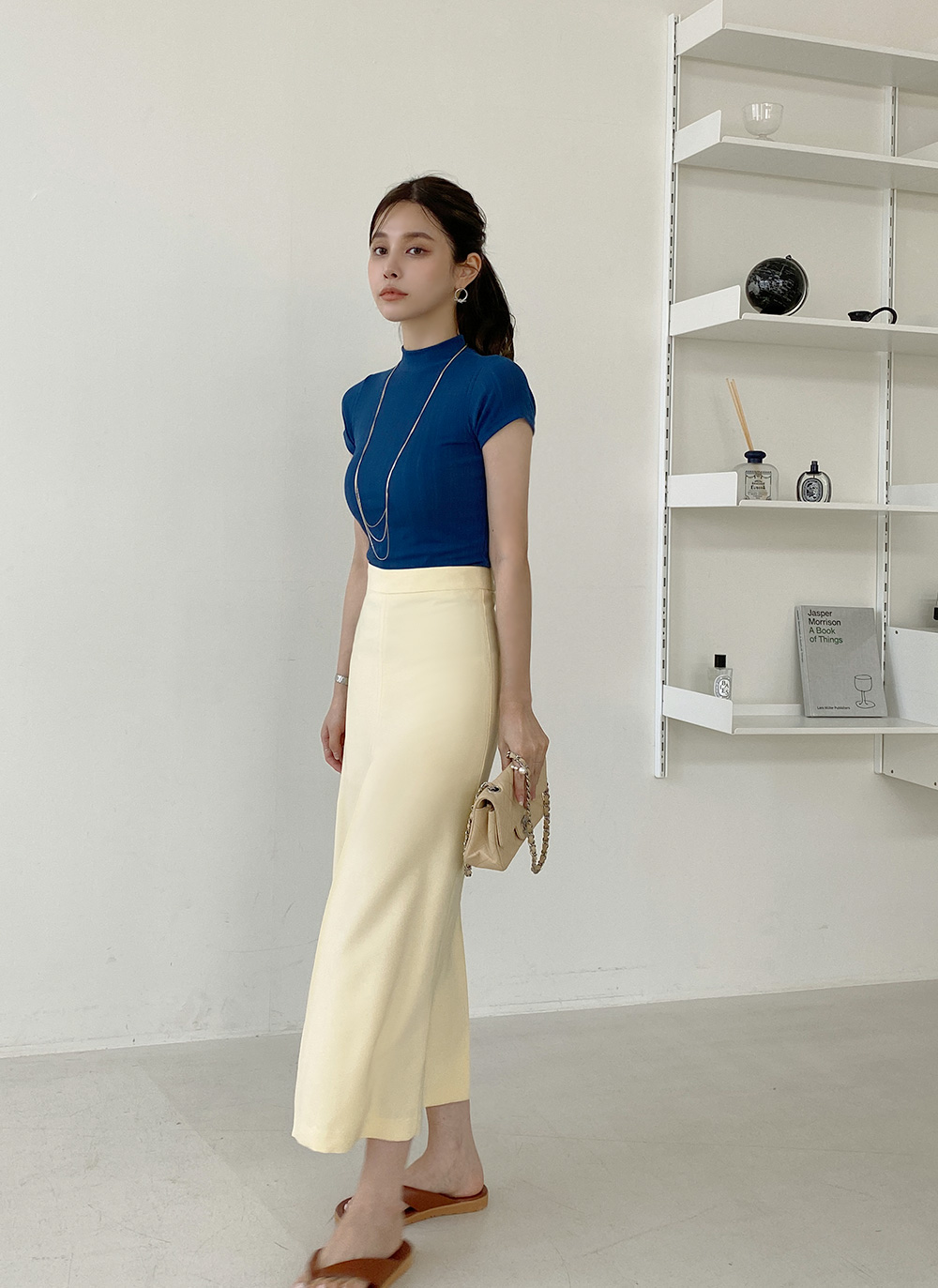 ハーフネックリブTシャツ | DHOLIC | 詳細画像19