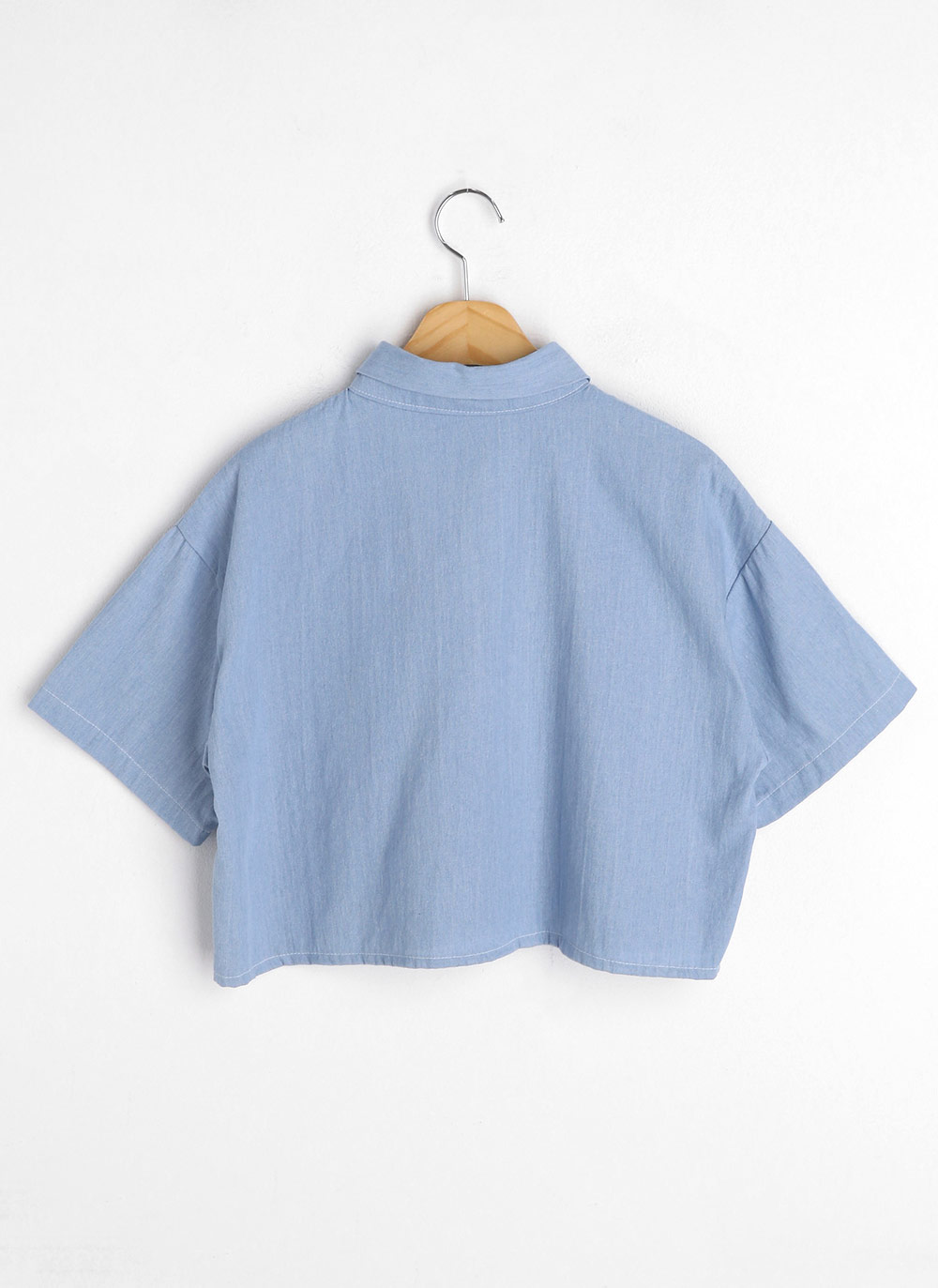 クロップドデニムシャツ | レディースファッション通販 - DHOLIC