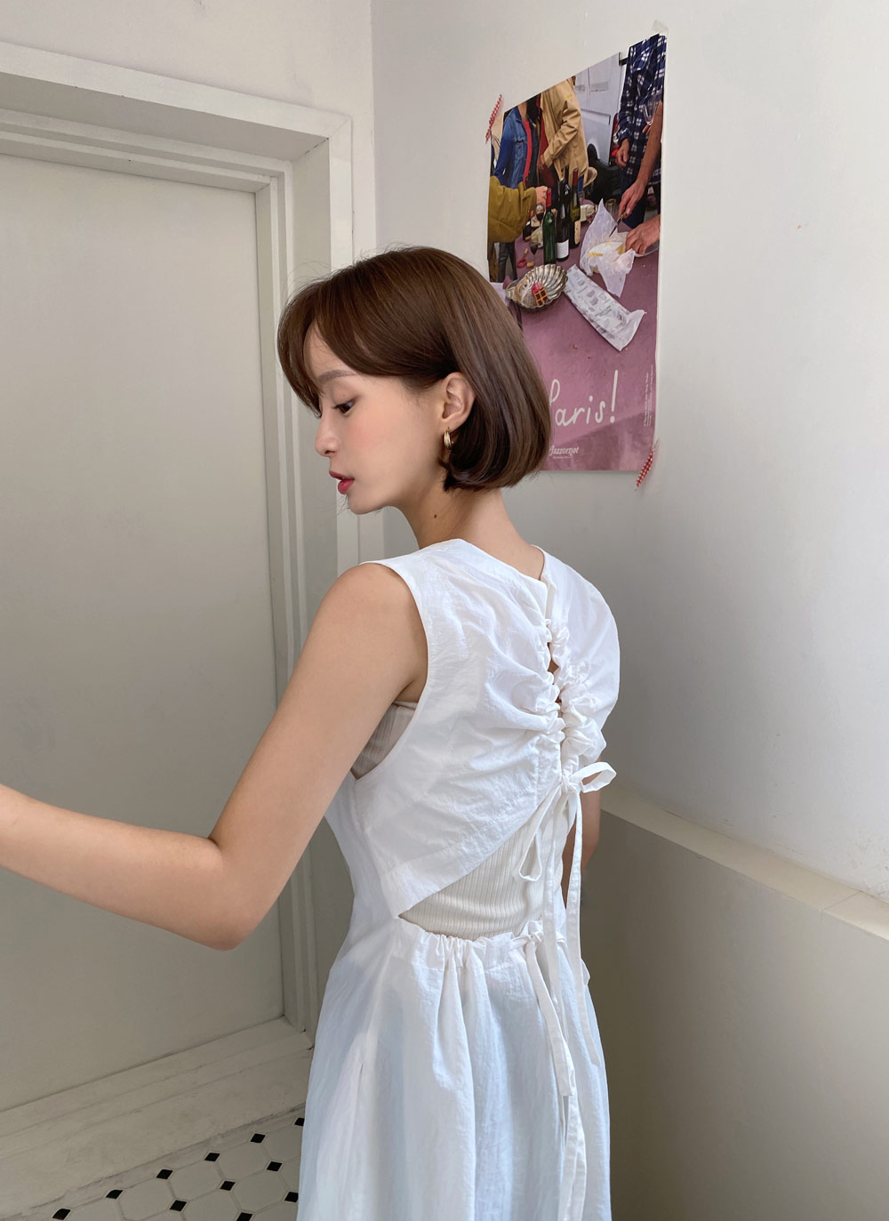 ストリングバックレスノースリワンピース | DHOLIC | 詳細画像6