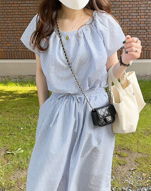 2way stripe blouse【set up】（ブラウス/ブラウス）| __naaam.i | 東京ガールズマーケット