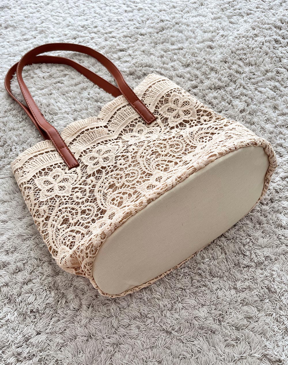 レース編みトートバッグ | レディースファッション通販 - DHOLIC