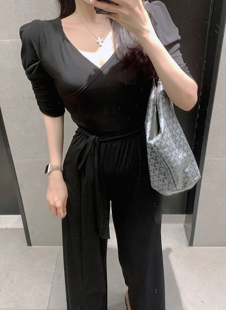 シャーリングスリーブオールインワン・p410152 | パンツ オールインワン | レディースファッション通販 - DHOLIC ( ディーホリック ) シャーリングスリーブオールインワン・p410152 | パンツ オールインワン | レディースファッション通販 - DHOLIC ( ディーホリック )