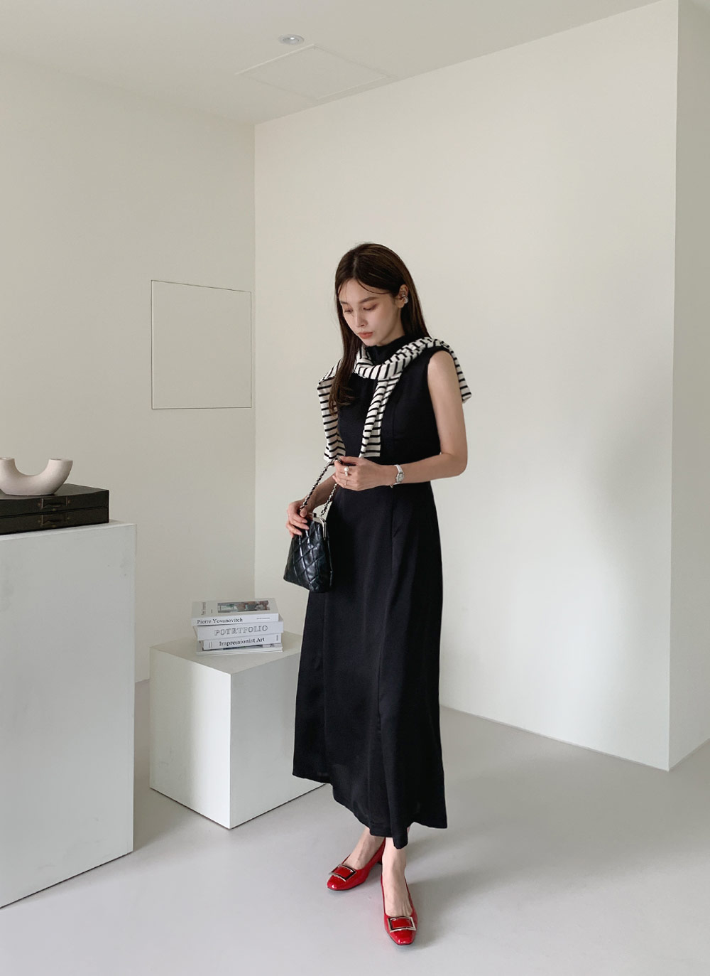 サテンノースリーブワンピース | レディースファッション通販 - DHOLIC サテンノースリーブワンピース | レディースファッション通販 - DHOLIC