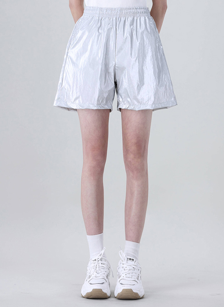 在庫限り】ROSEBUD ショートパンツミニ光沢ブラック人気完売