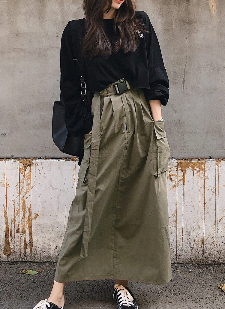 【Dickies別注】　ポケットハングベルトスカート Dickies別注】 ポケットハングベルトスカート