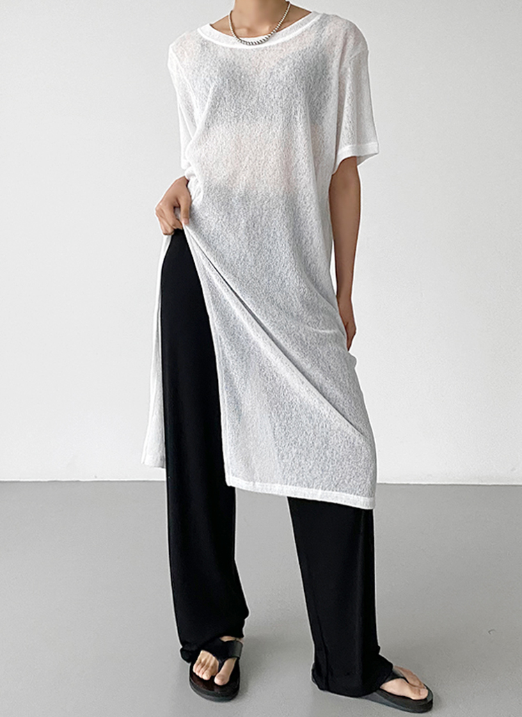 ディープスリットシースルーワンピース P4199 ワンピース 膝丈ワンピース レディースファッション通販 Dholic ディーホリック