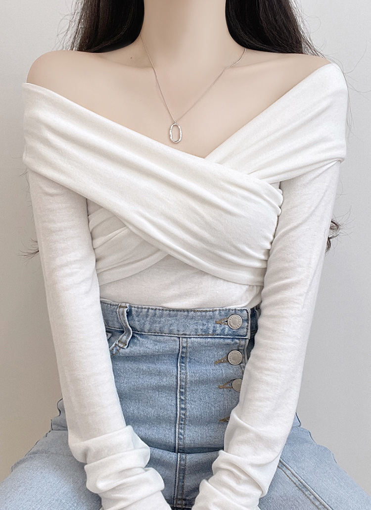 クロスオフショルtシャツ P トップス 長袖tシャツ レディースファッション通販 Dholic ディーホリック
