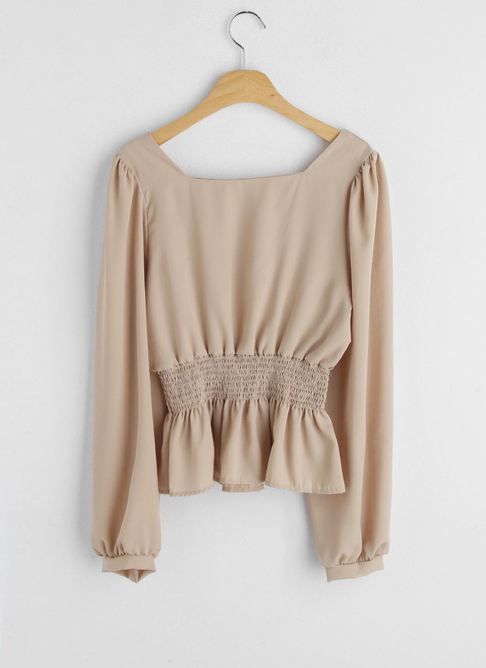 shirring peplum BL – Heve