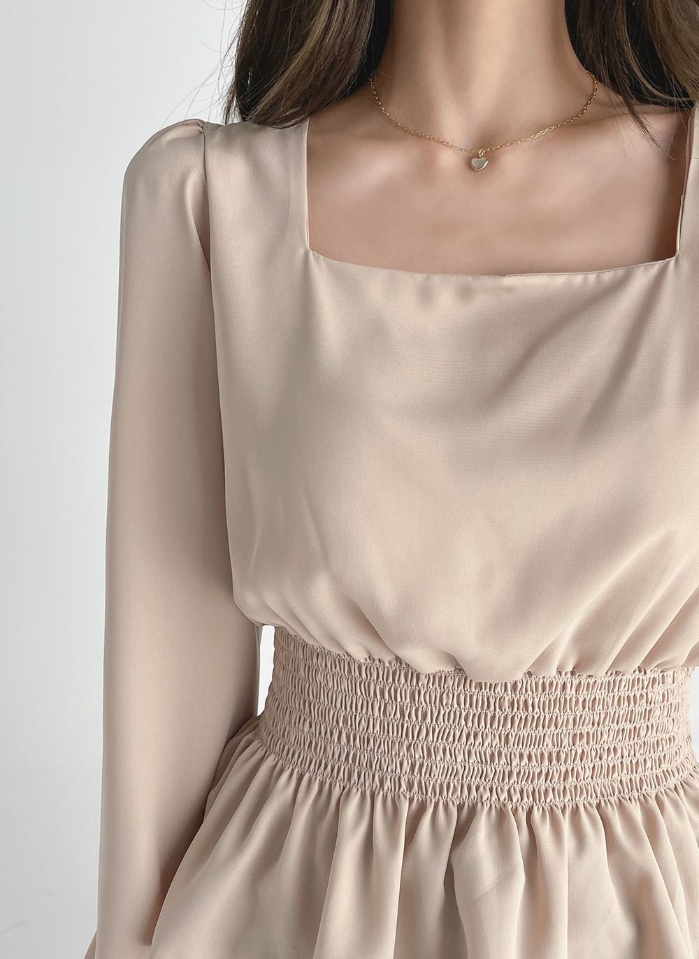 shirring peplum BL – Heve