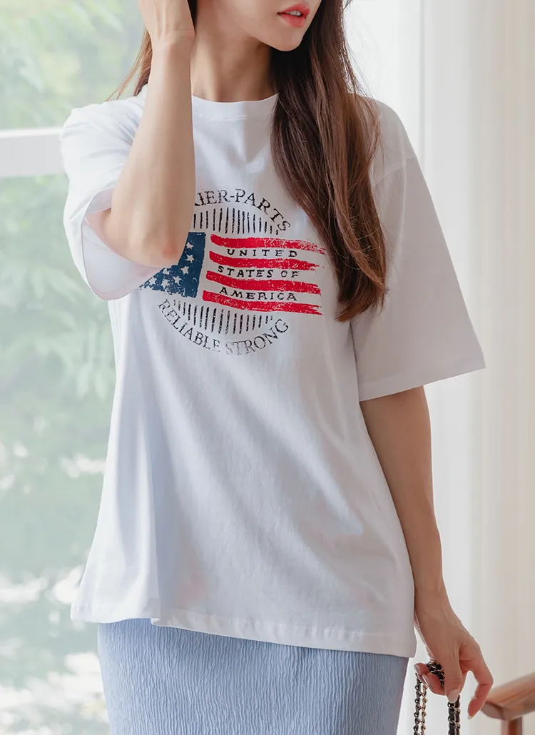 アメリカンロゴTシャツ | freepany | 詳細画像1