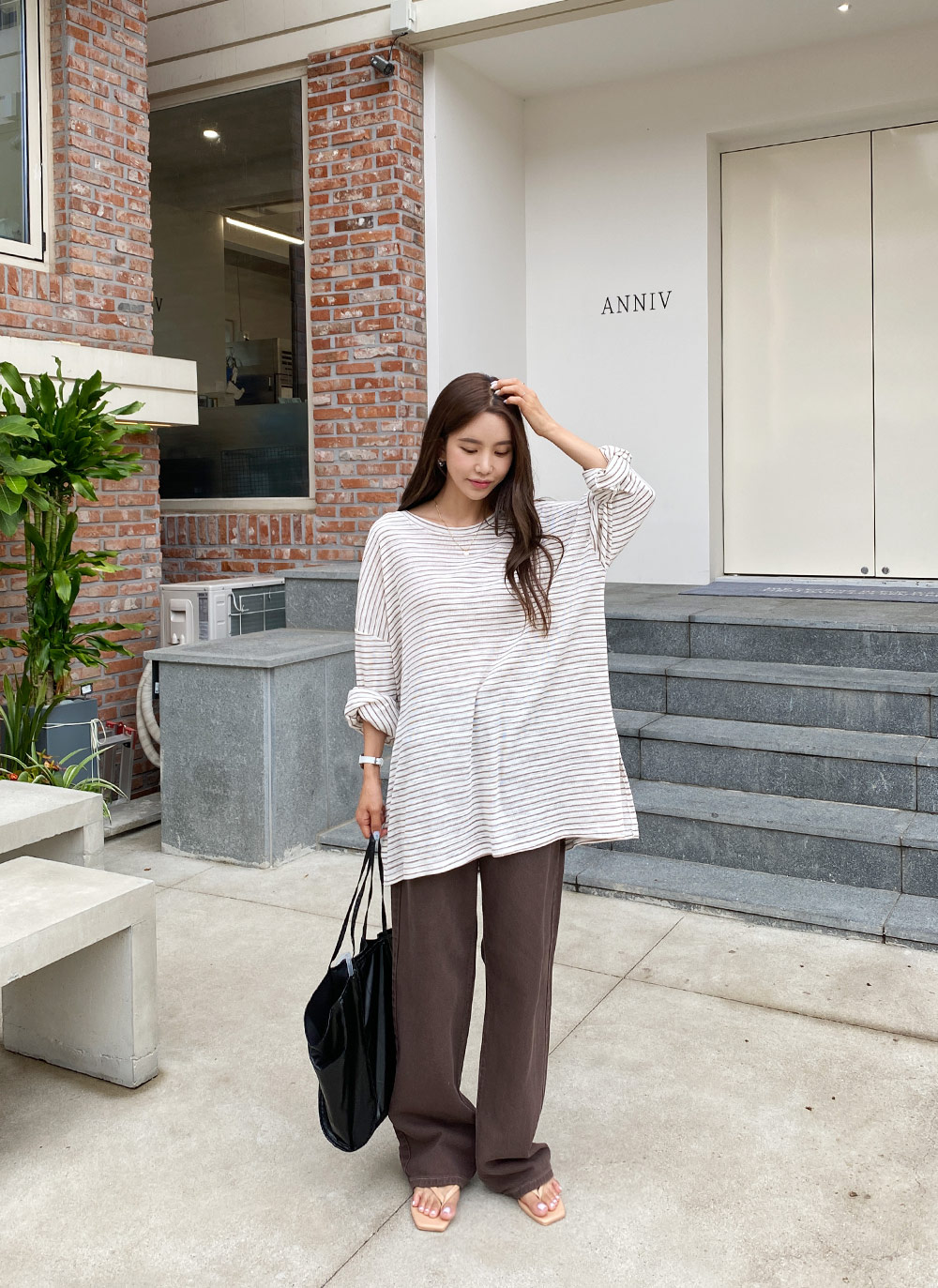 ユニセックスボーダーTシャツ | レディースファッション通販 - DHOLIC