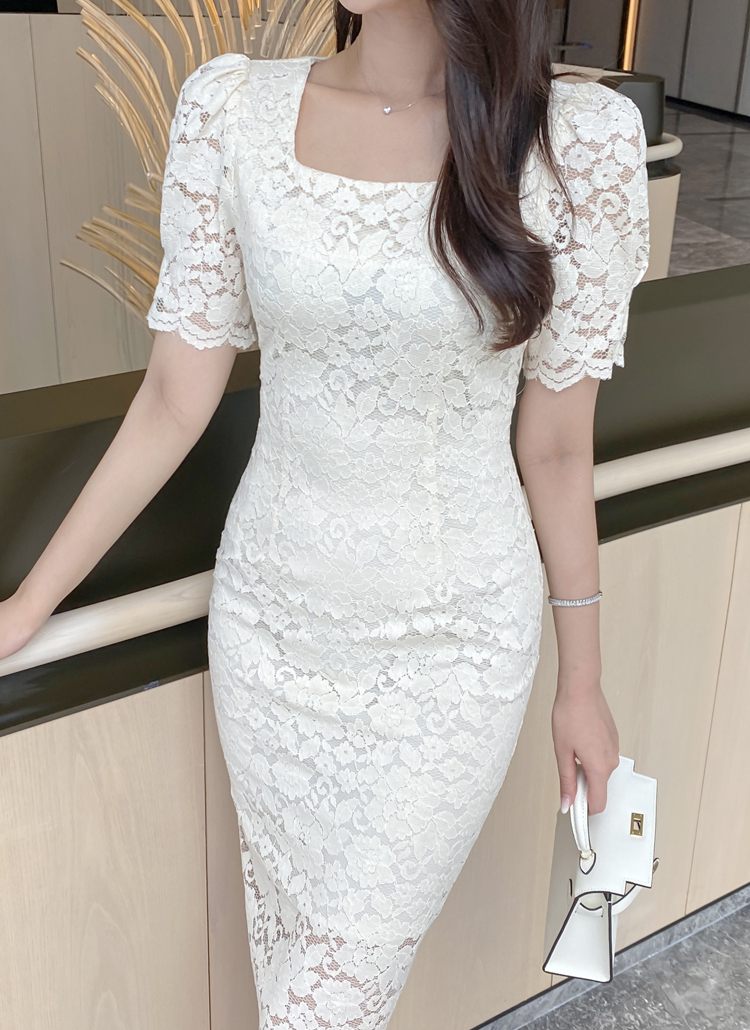 フラワーレースワンピース レディースファッション通販 Dholic