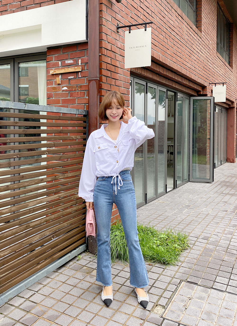 ひとさわ RE/DONE リダン　カットオフ　フレアデニム　パンツ ひとさわ様専用 RE/DONE リダン カットオフ フレアデニム パンツ