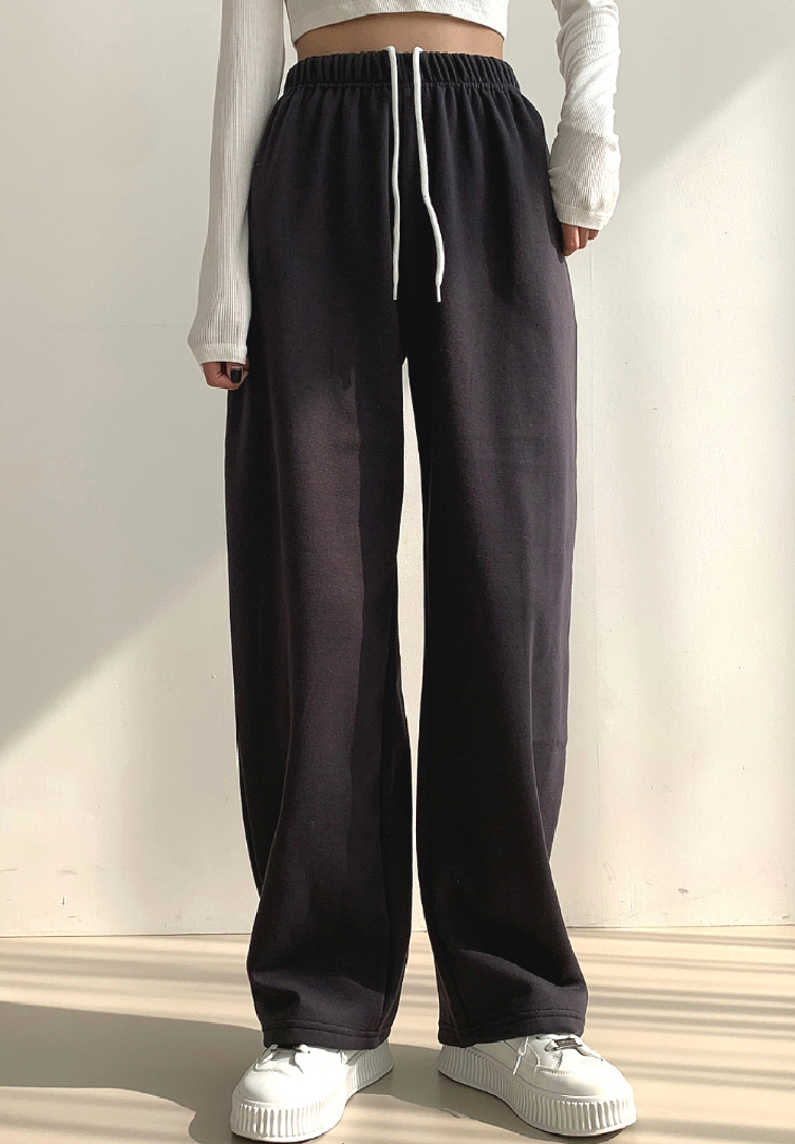 ドロストワイドスウェットパンツ | レディースファッション通販 - DHOLIC