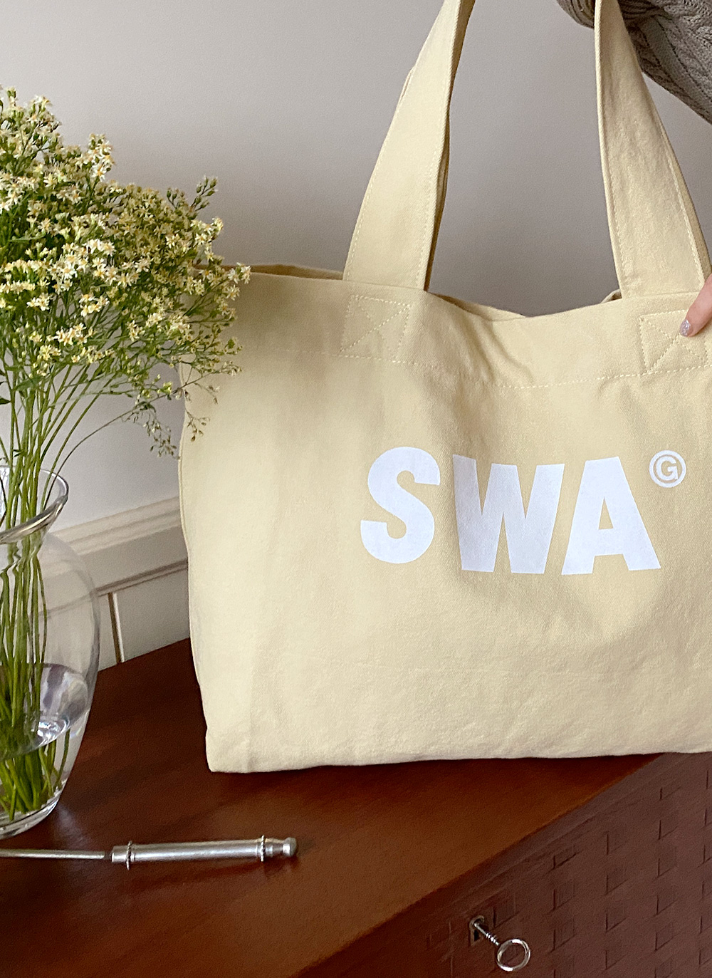 SWAⒼロゴキャンバスバッグ | レディースファッション通販 - DHOLIC