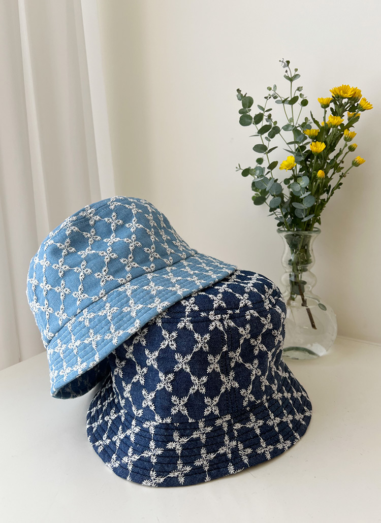 花柄刺繍デニムバケットハット | レディースファッション通販 - DHOLIC