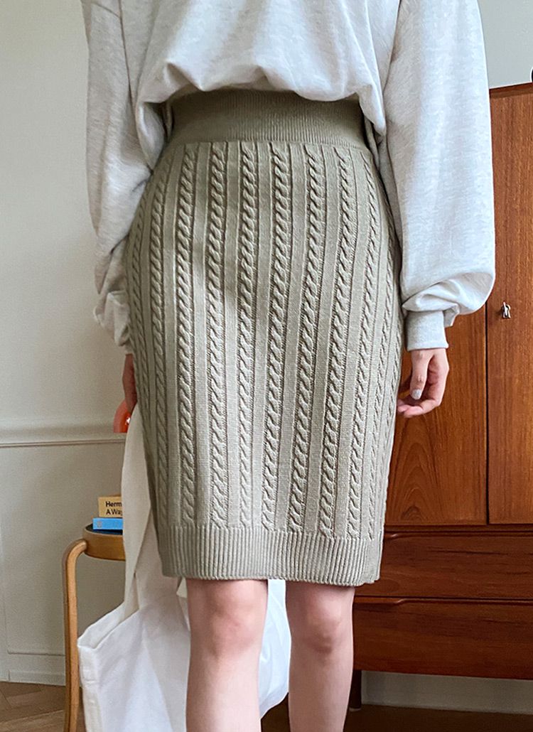 ケーブルニットスカート | レディースファッション通販 - DHOLIC