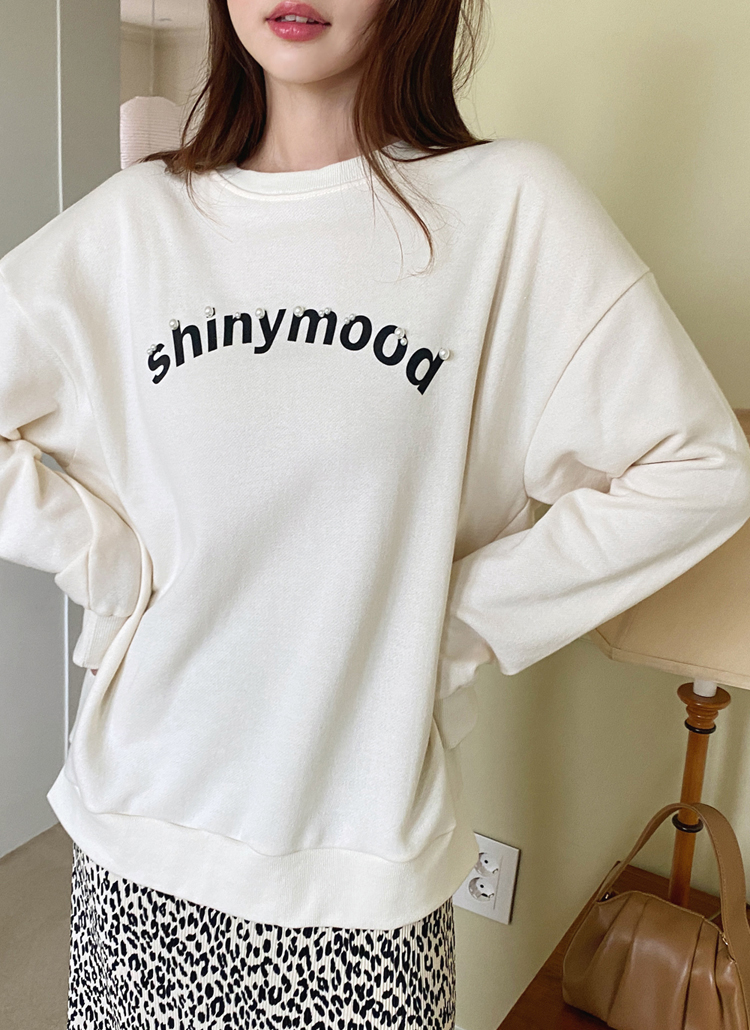 パール　スウェット LOGO PEARL SWEAT(F GREY): TOPSjosemoon