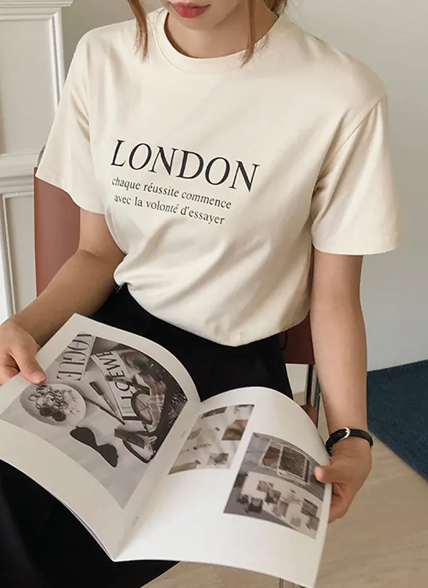 LONDONモダール混Tシャツ | fromiss | 詳細画像1