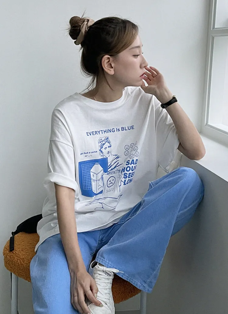 ミックスプリント半袖Tシャツ | sugarfun | 詳細画像1