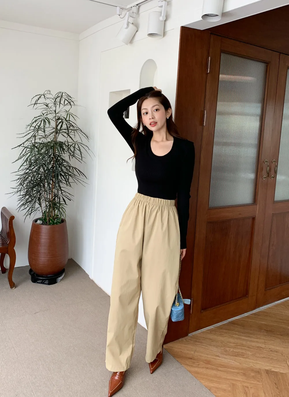 mimi 様2WAY ADJUST RASH GUARD 縦長 TUCK PANTS