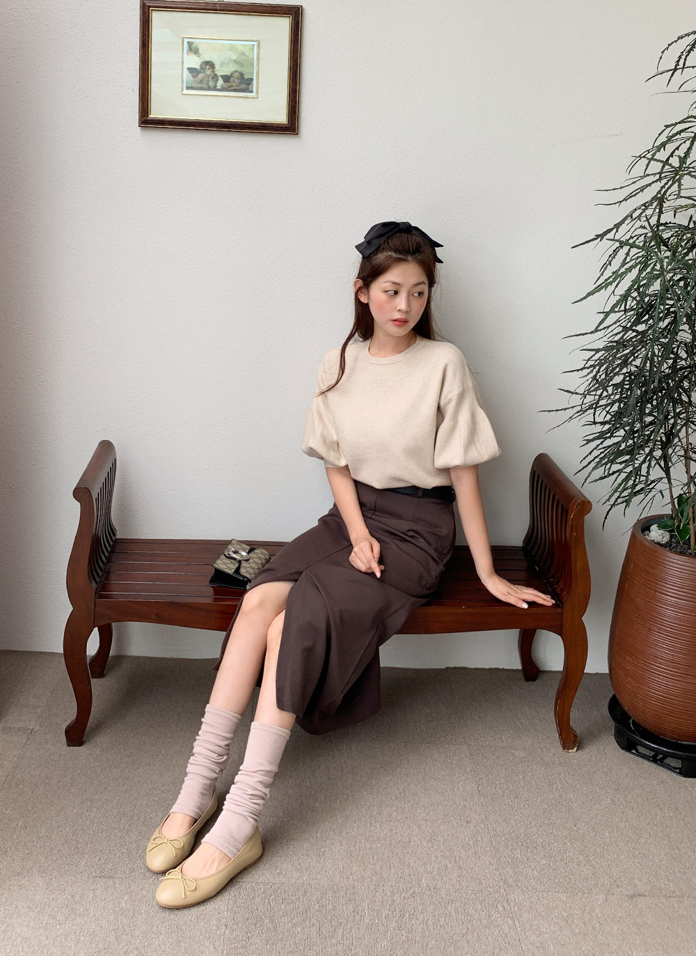 パフスリーブニット | レディースファッション通販 - DHOLIC