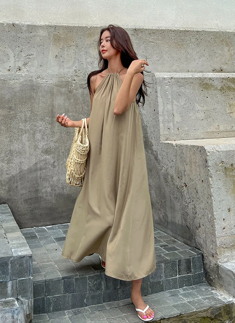 ホルターネックフレアワンピース | レディースファッション通販 - DHOLIC 