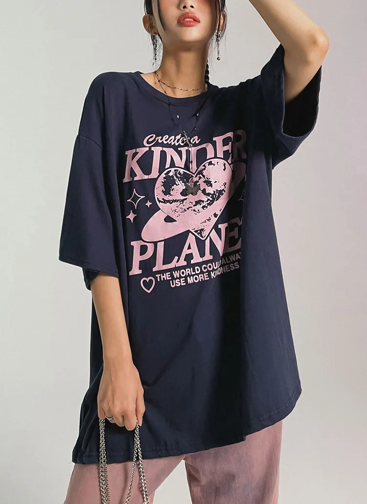 ハートプラネット半袖Tシャツ | Binarywon | 詳細画像1