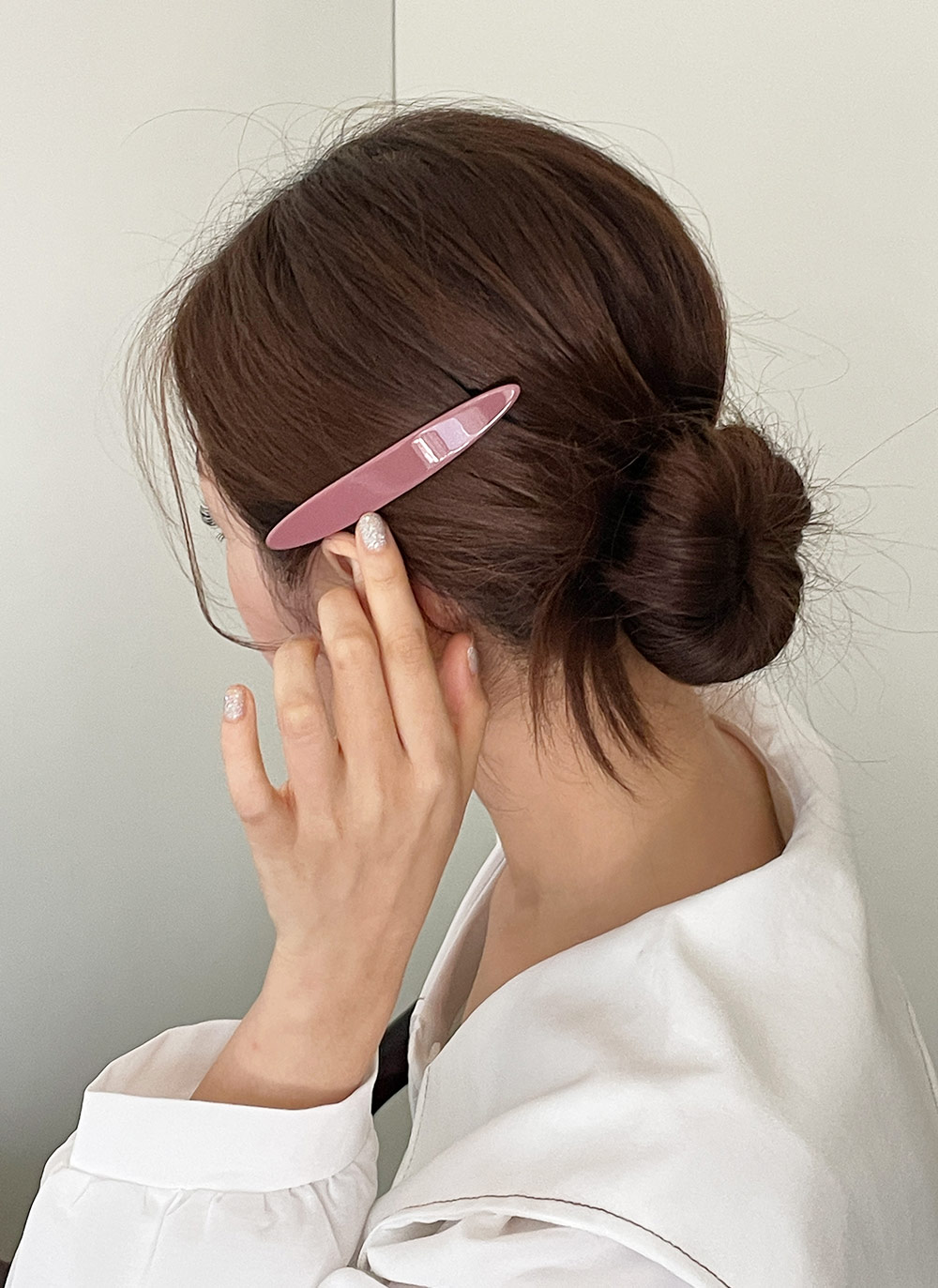 早割クーポン！ ヘアクリップ シアーカラーのオーバルバレッタ quimica10.com.ar