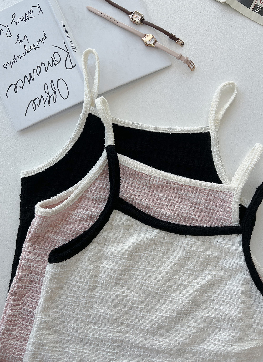 配色ツイードキャミ&カーディガンSET | DHOLIC | 詳細画像15