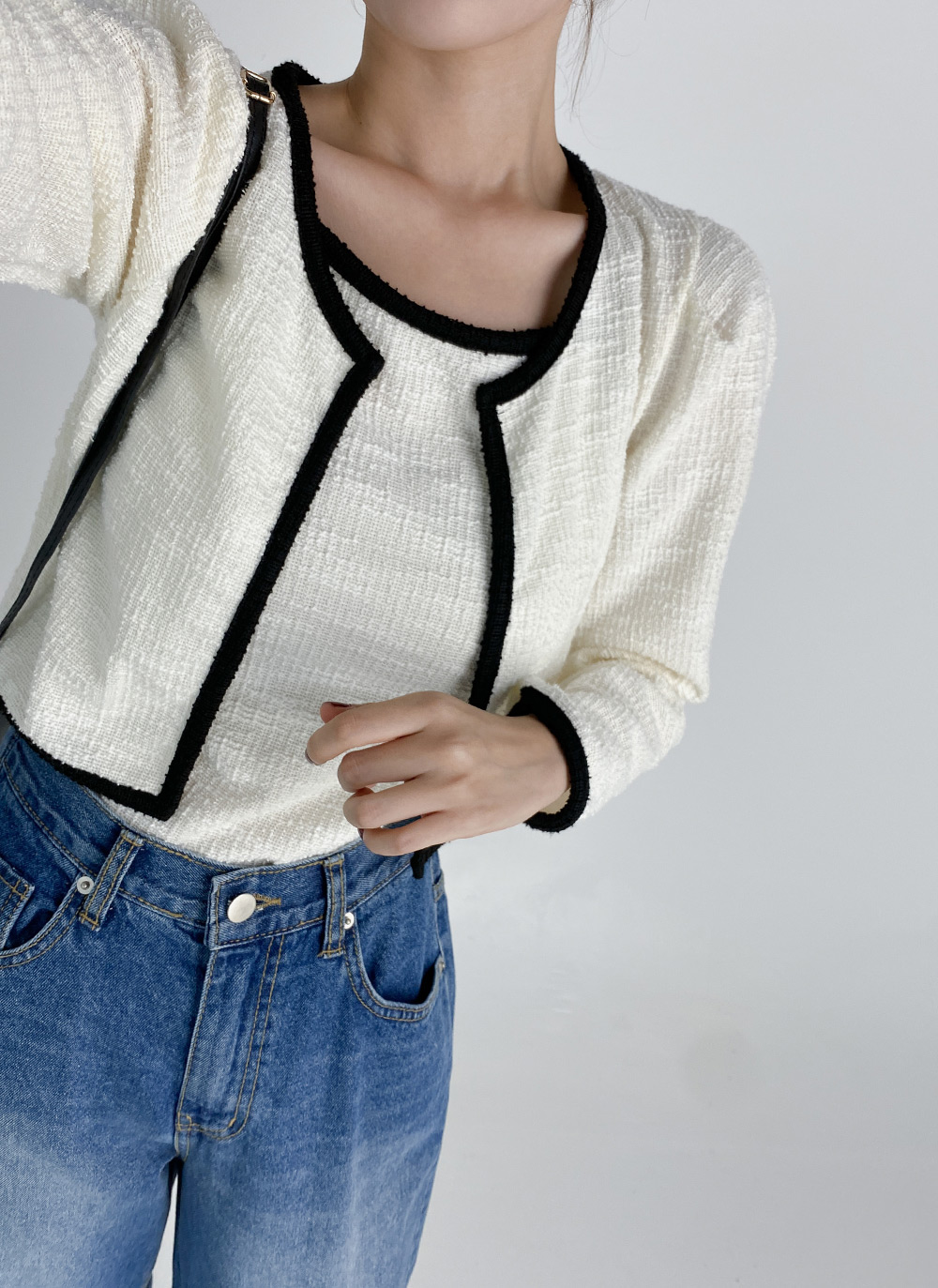 配色ツイードキャミ&カーディガンSET | DHOLIC | 詳細画像16