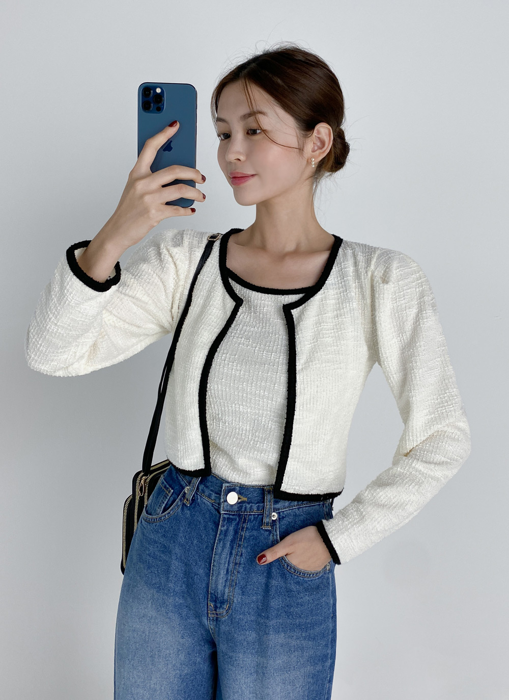 配色ツイードキャミ&カーディガンSET | DHOLIC | 詳細画像17