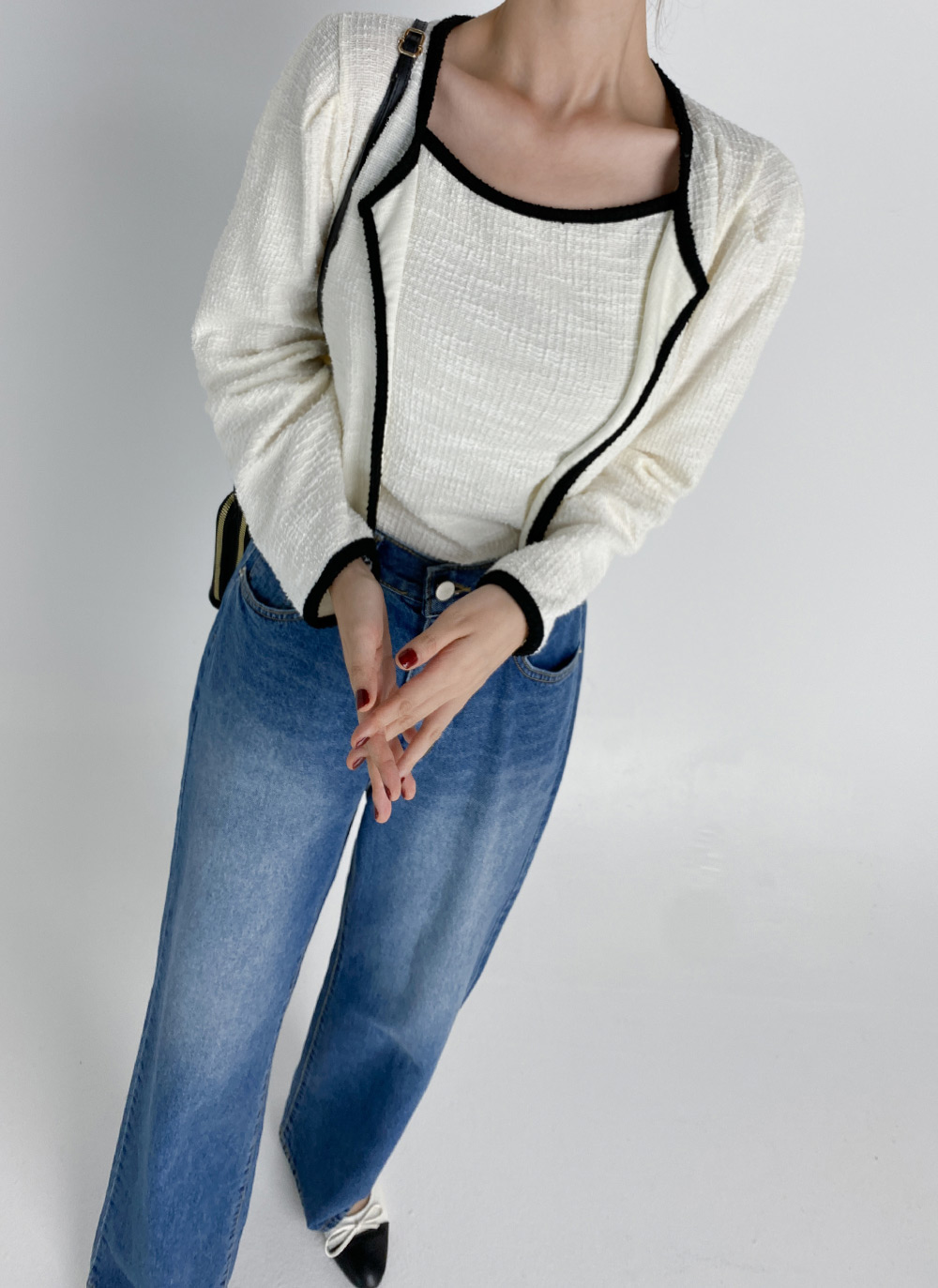 配色ツイードキャミ&カーディガンSET | DHOLIC | 詳細画像19