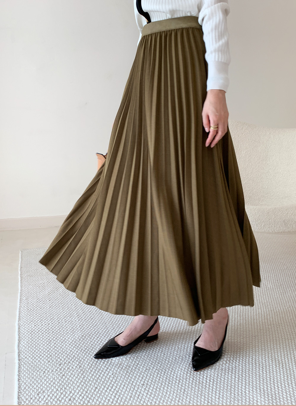 ウエストゴムプリーツスカート | レディースファッション通販 - DHOLIC