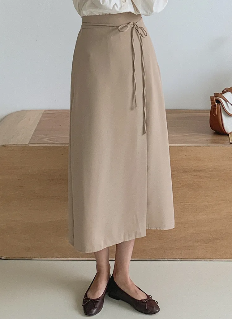 ウエストリボンラップスカート | レディースファッション通販 - DHOLIC 