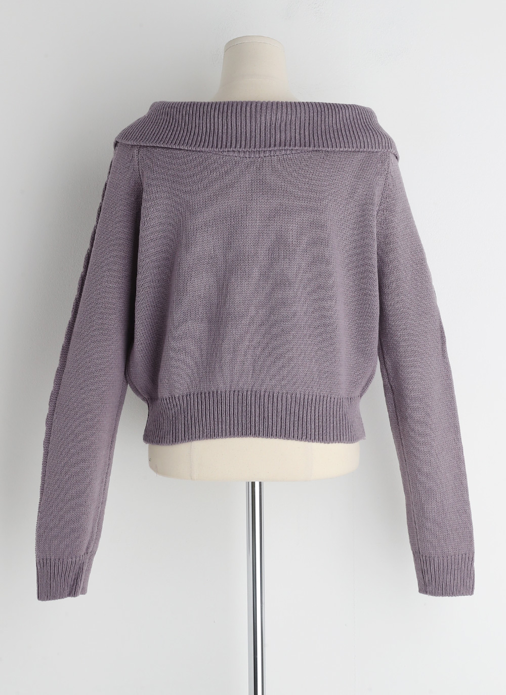 ケーブルショルダーカラーニット | DHOLIC | 詳細画像24