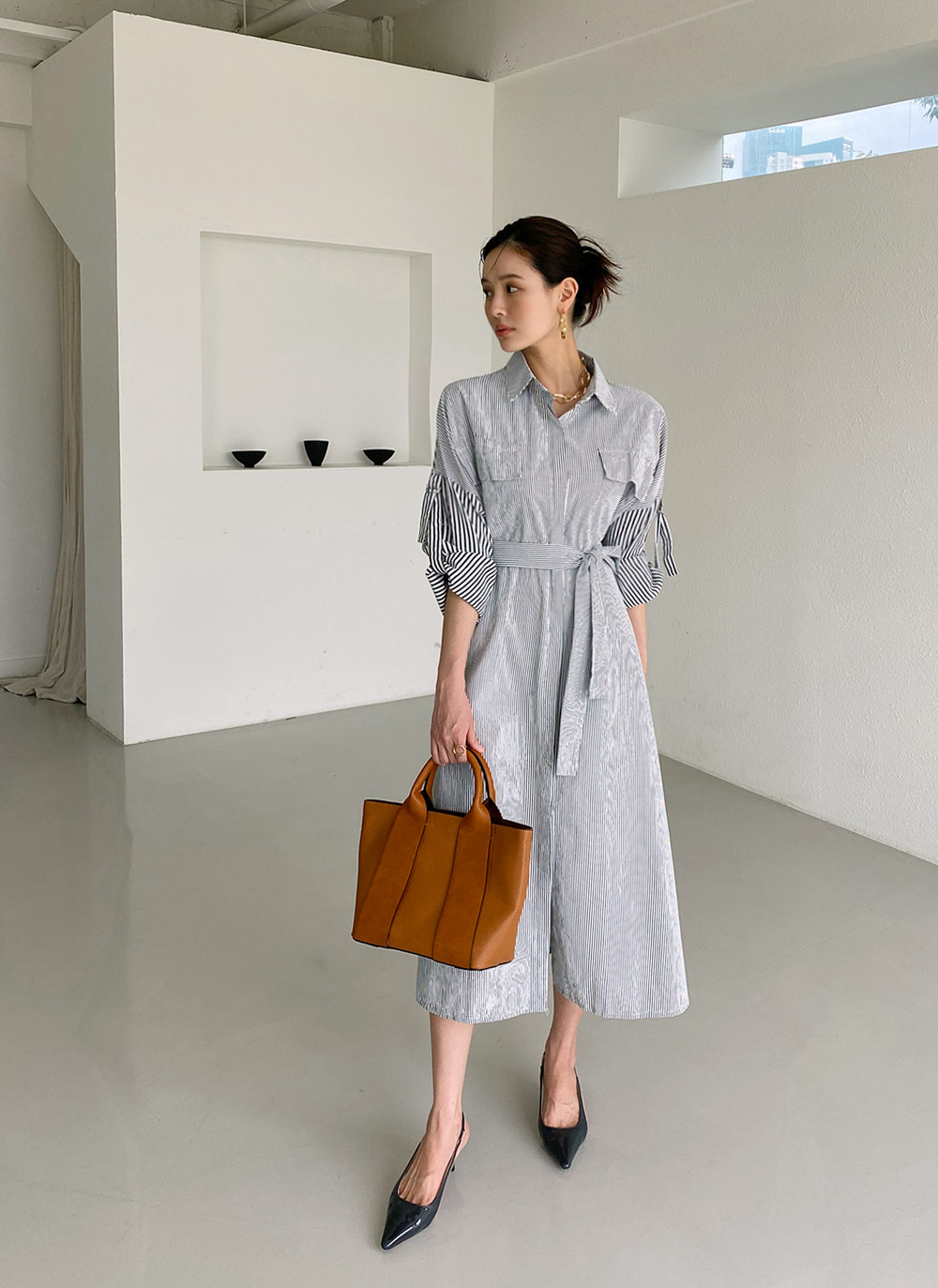 SHIRTS ROBE STRIPES （ストライプ シャツローブ） A42104 | HA