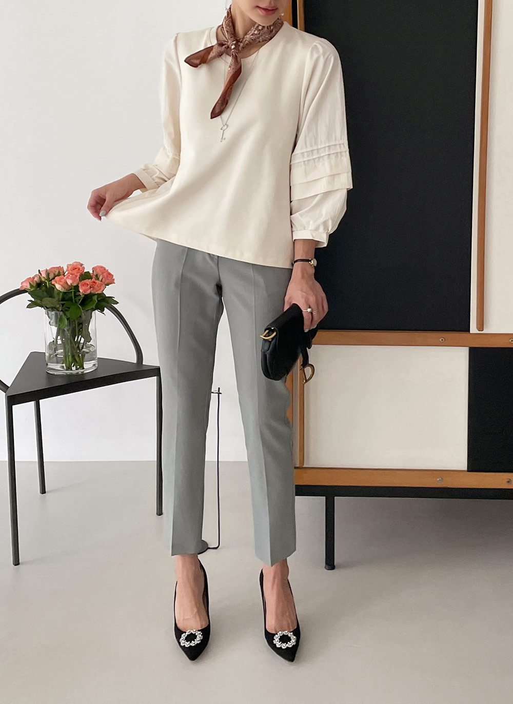 コントラストタックスリーブTシャツ | DHOLIC | 詳細画像11