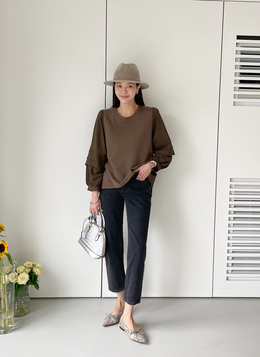 コントラストタックスリーブTシャツ | DHOLIC | 詳細画像13